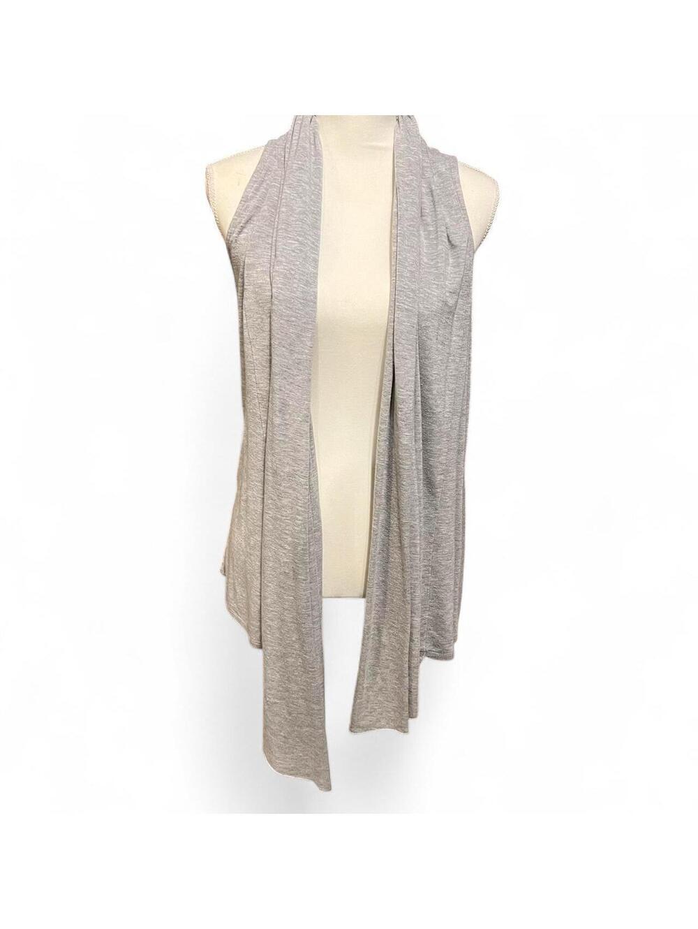 Charlotte Russe Y2K Heather Gray Open-Front Lightweight Cardigan flowy basic